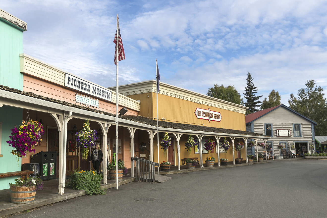 stores in a city center